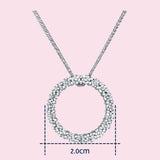 14K White Gold Lir Diamond Necklace