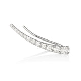 Diamond Climber Earring in White Gold
