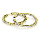 Legacy 3 carat Diamond Hoops - Yellow Gold