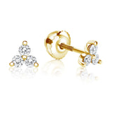 Trinity Diamond Stud Earrings