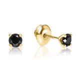 Black Diamond Stud Earrings