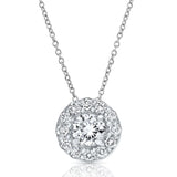 Large Diamond Halo Pendant