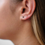 Black Diamond Stud Earrings