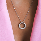 14K Rose Gold Lir Diamond Necklace