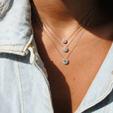 Midi Diamond Halo Pendant