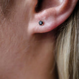 Black Diamond Stud Earrings