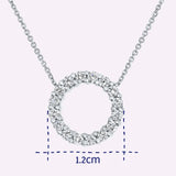 14K White Gold Sky Diamond Pendant Necklace