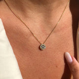 Mini Diamond Halo Pendant