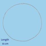 Men's Rombo Chain in White Gold