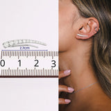 Diamond Climber Earring in White Gold