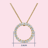 14K Rose Gold Lir Diamond Necklace