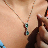 One of A Kind Zambian Emerald Diamond Pendant