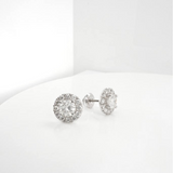 Kiara Diamond signature halo Earrings