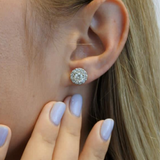 Kiara Diamond signature halo Earrings