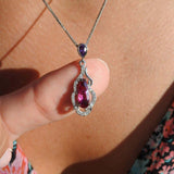 One of A Kind Sapphire Diamond Pendant