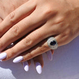 One of A Kind 2.66 Carat Sapphire and Diamond Ring