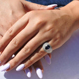 One of A Kind 2.66 Carat Sapphire and Diamond Ring