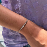 0.60 Carat Pear and Round Diamond Lor Bracelet