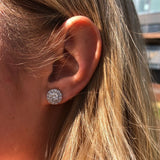 Kiara Diamond signature halo Earrings