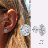 Kiara Diamond signature halo Earrings