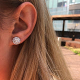 Kiara Diamond signature halo Earrings