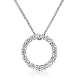 14K White Gold Lir Diamond Necklace