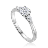 Jasmin Diamond Ring in White Gold