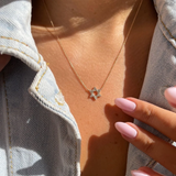 Star of David Diamond Pendant in 14K Rose Gold