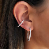 Lena Diamond Earring. *Single*- white gold