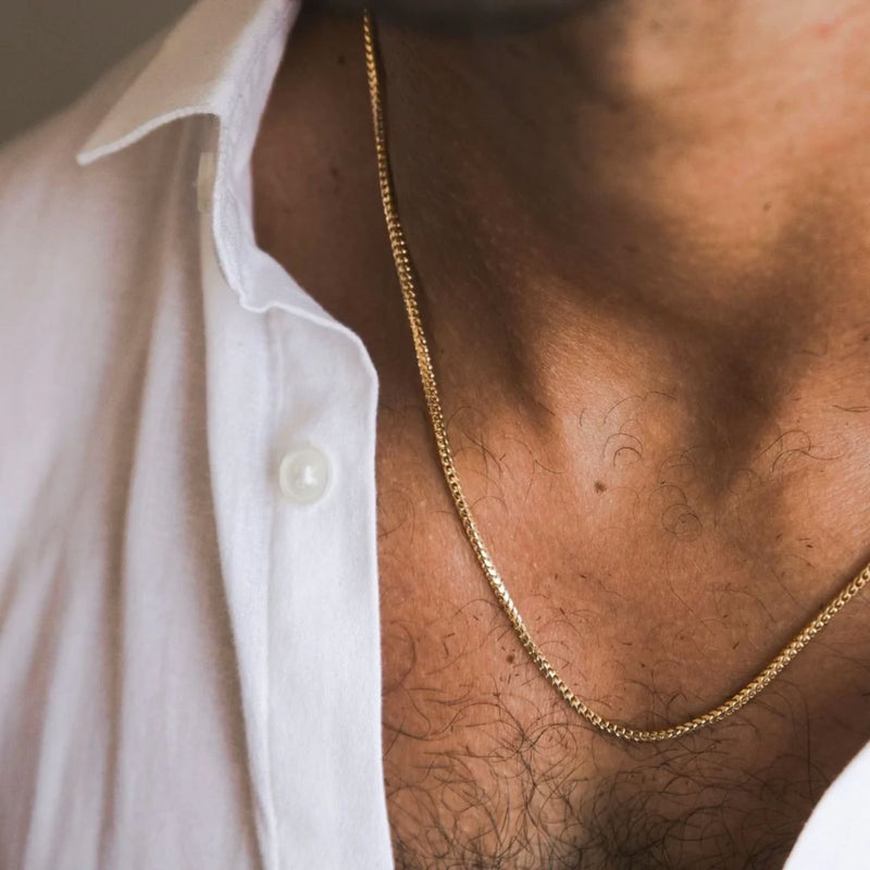 Men's Rombo Chain in Yellow Gold