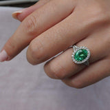 Afghan Emerald and Diamond Ring