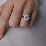 One of a Kind Fancy Orange-Pink Diamond Ring