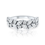 1.80 Carat Marquise and Round Diamond Lor Ring