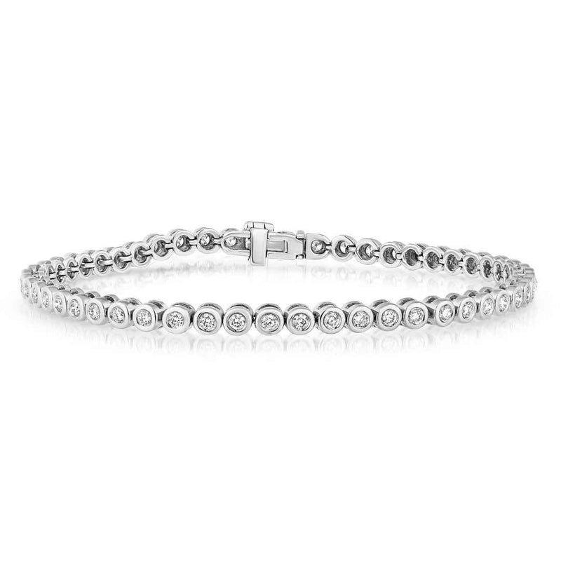 SPARKLD 9ct White Gold 0.15ct Diamond Kiss Bracelet - Sparkld from Personal  Jewellery Service UK