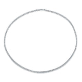 4.00 Carat Diamond Collier Necklace in 14 Karat White Gold