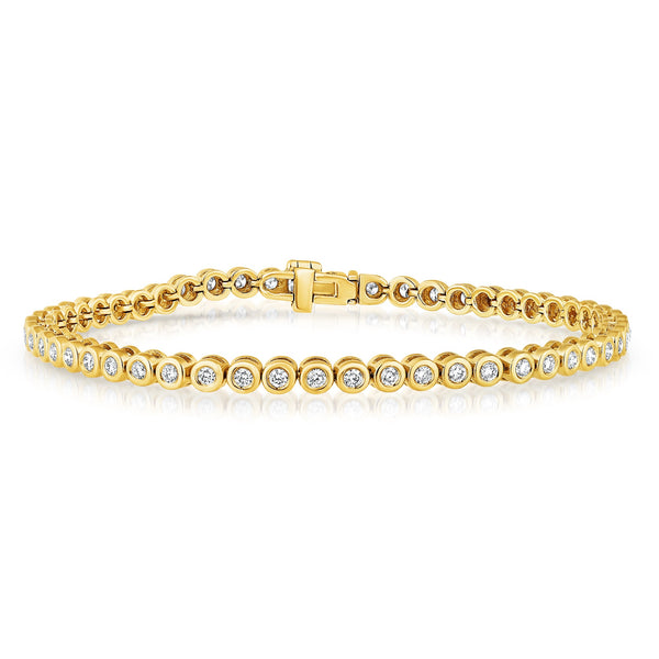 1.25 Carat Diamond Tennis Bracelet in Yellow Gold