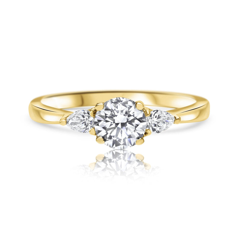 Jasmin Diamond Ring in Yellow Gold